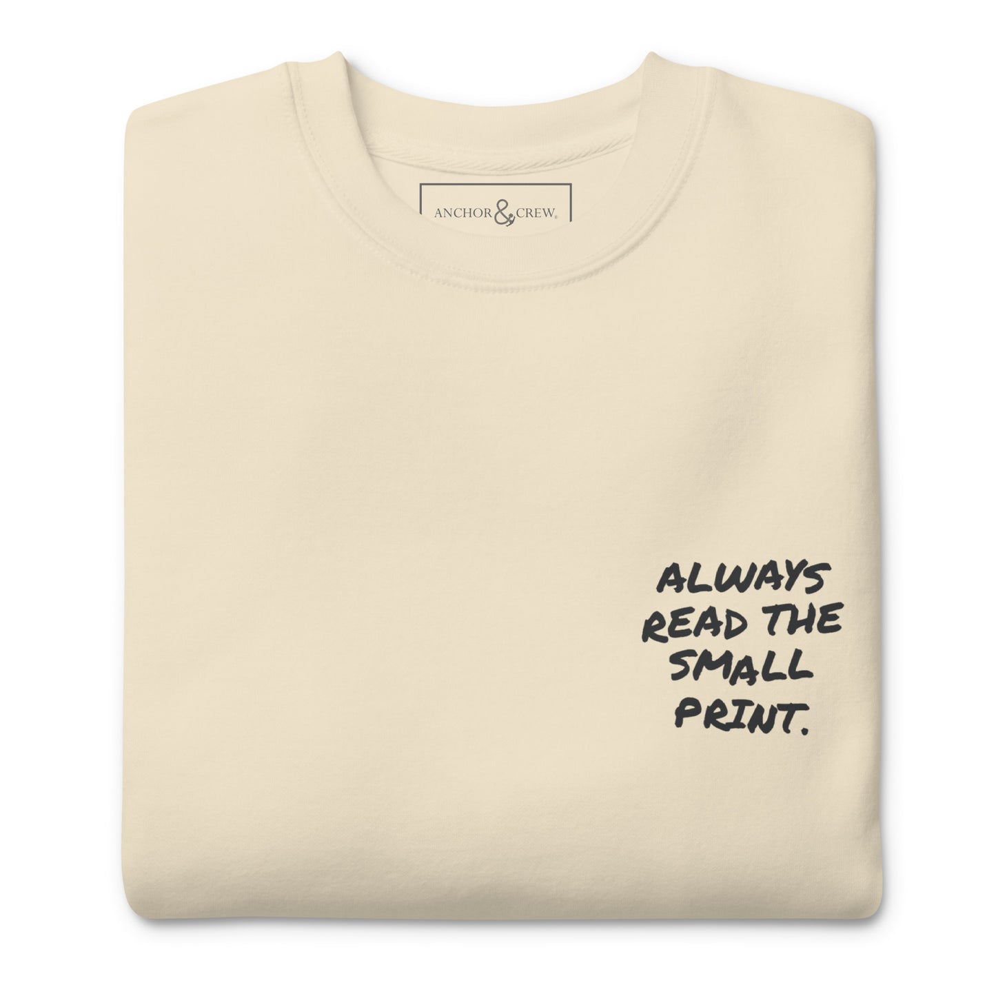 Small Print Annotations Organic Cotton Sweatshirt