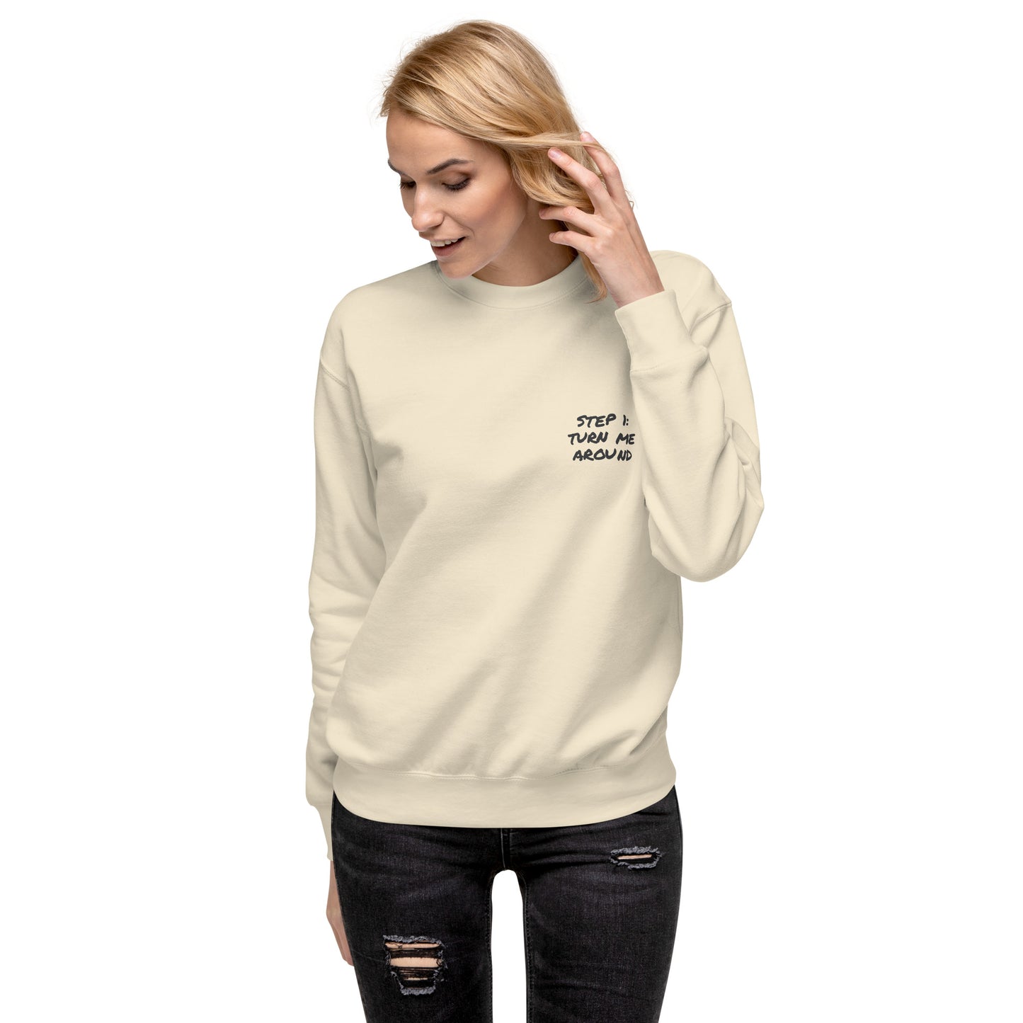Actually Nevermind Annotations Organic Cotton Sweatshirt