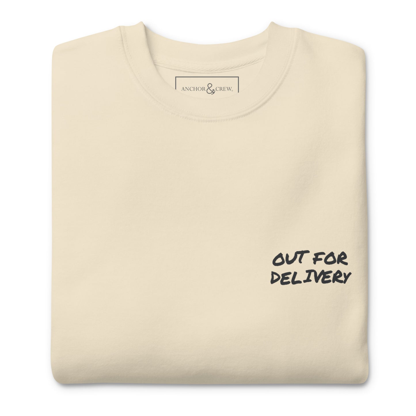 Out For Delivery Annotations Organic Cotton Sweatshirt