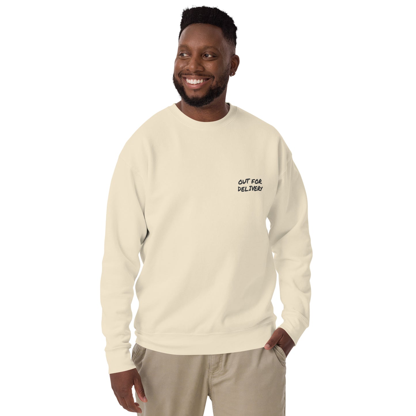 Out For Delivery Annotations Organic Cotton Sweatshirt