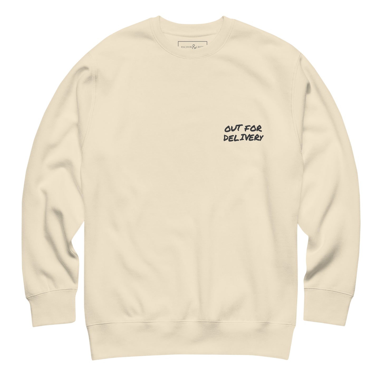 Out For Delivery Annotations Organic Cotton Sweatshirt