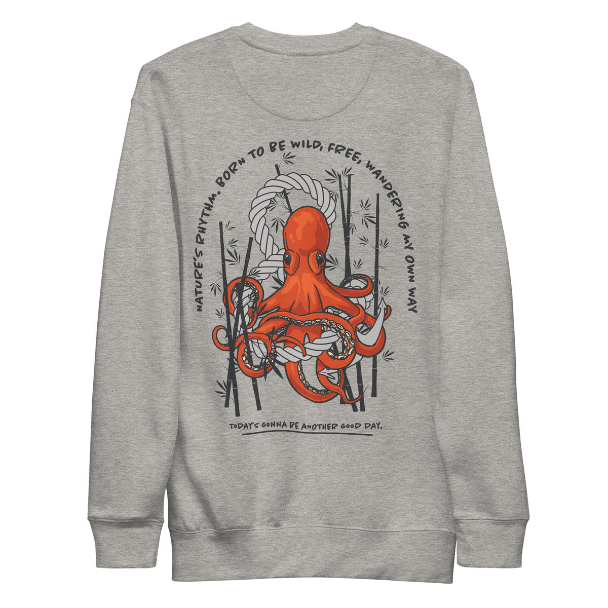 ANCHOR & CREW Octopus Another Good Day Cotton Blend Sweatshirt 