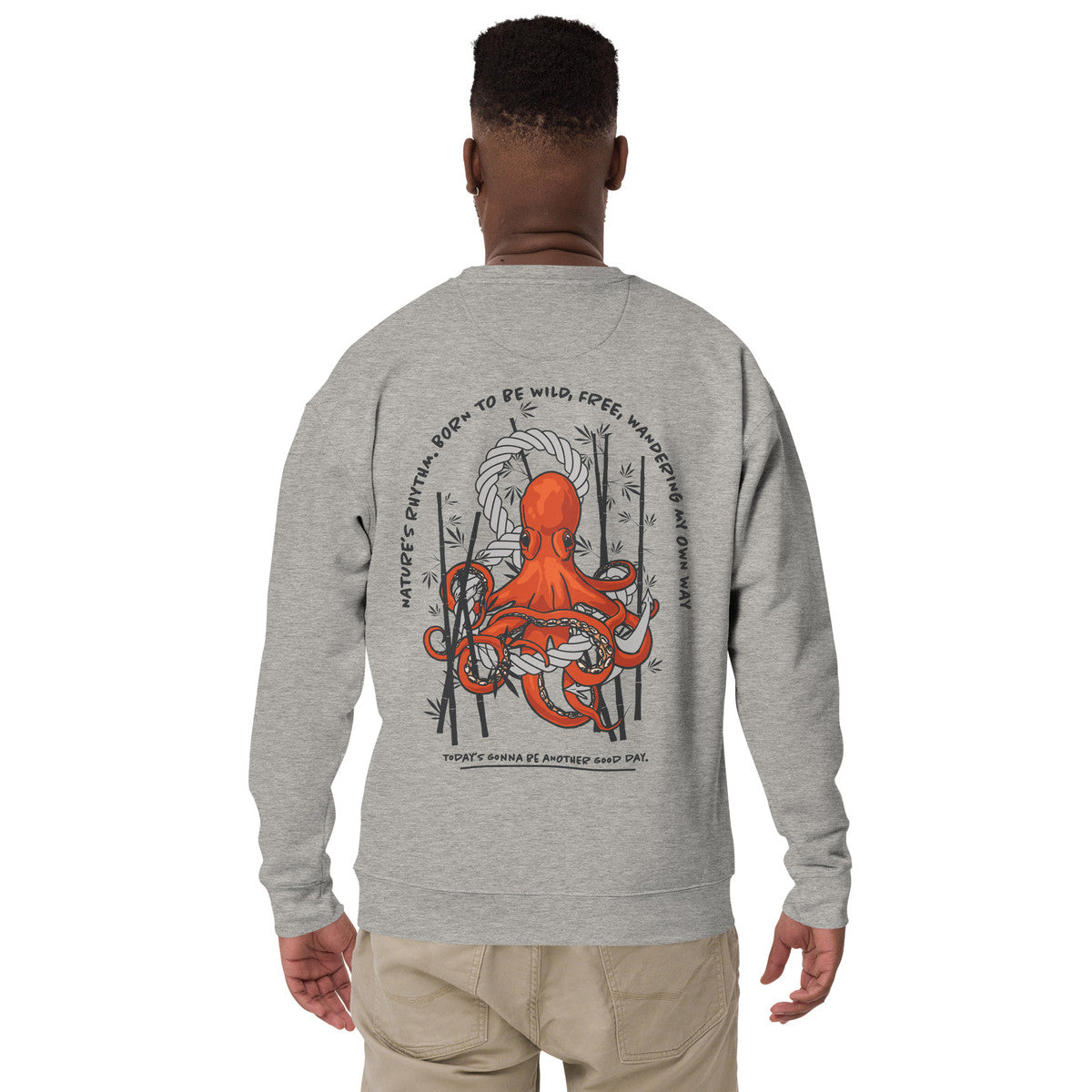 ANCHOR & CREW Octopus Another Good Day Cotton Blend Sweatshirt 