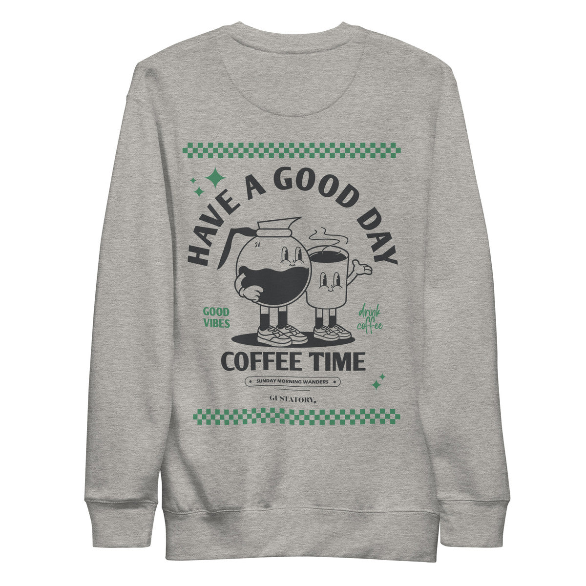 ANCHOR & CREW x GUSTATORY Have A Good Day Cotton Blend Embroidered Sweatshirt