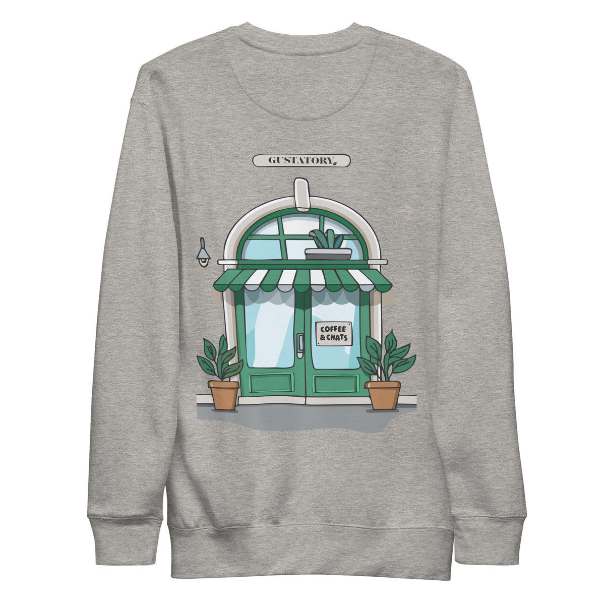 ANCHOR & CREW x GUSTATORY Coffee & Chats Cotton Blend Embroidered Sweatshirt