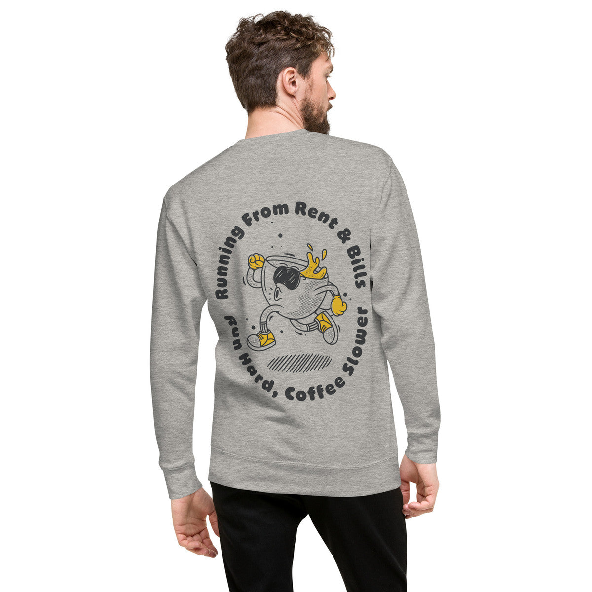 ANCHOR & CREW x GUSTATORY Coffee Over Bills Cotton Blend Embroidered Sweatshirt