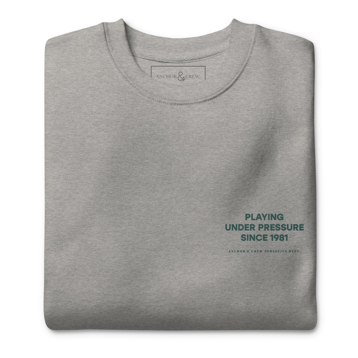 Court Etiquette Tennis Club League Organic Cotton Sweatshirt