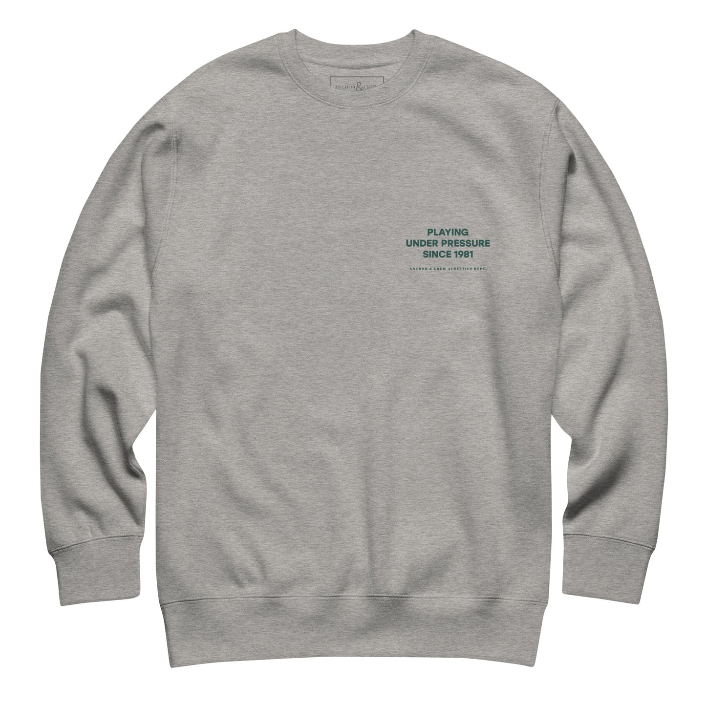 Court Etiquette Tennis Club League Organic Cotton Sweatshirt