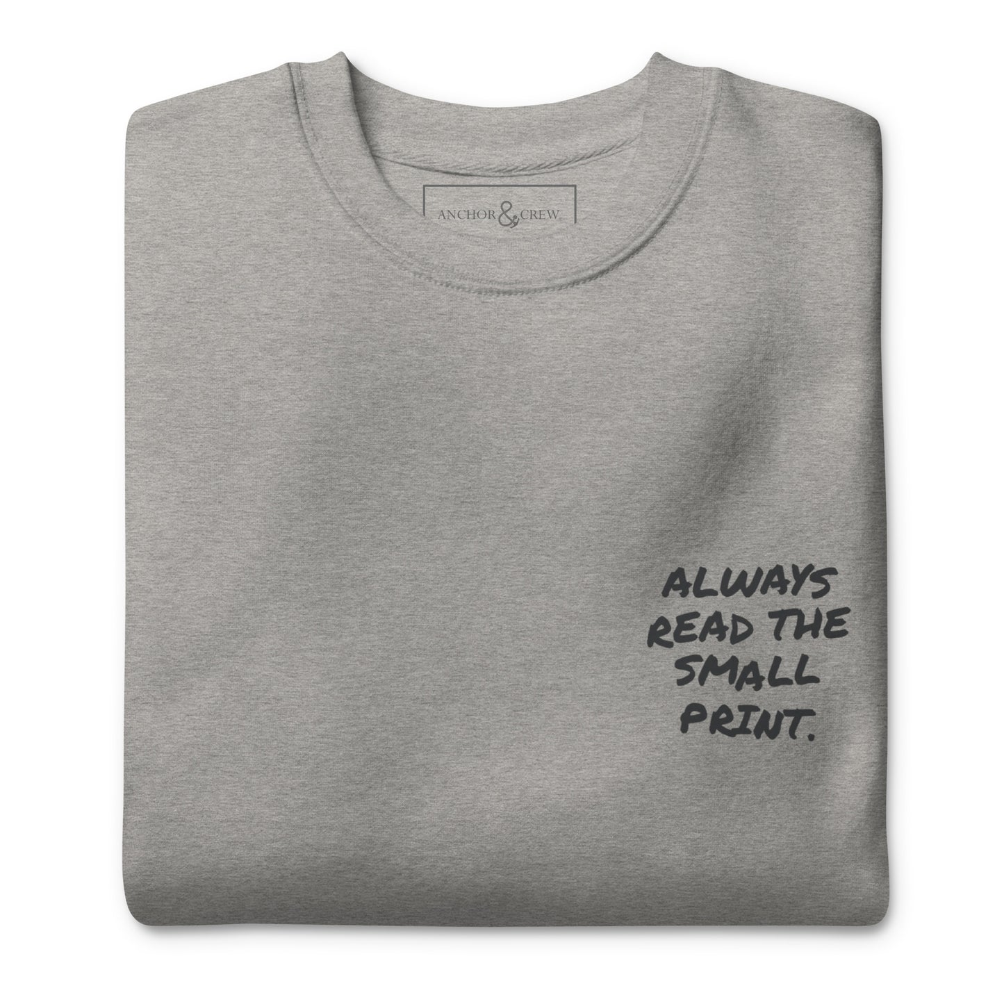 Small Print Annotations Organic Cotton Sweatshirt