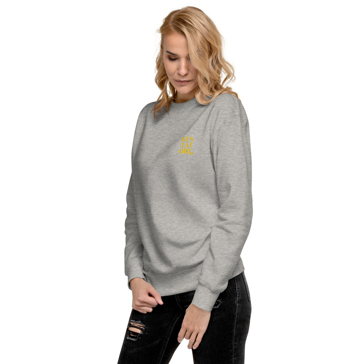 ANCHOR & CREW x GUSTATORY Coffee Over Bills Cotton Blend Embroidered Sweatshirt