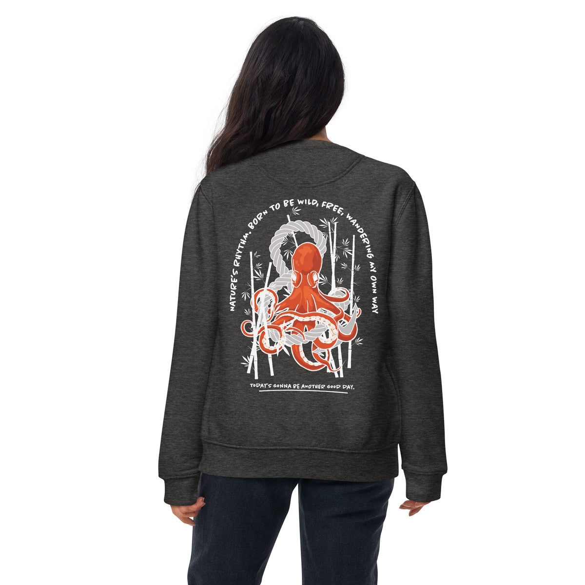 ANCHOR & CREW Octopus Another Good Day Cotton Blend Sweatshirt 