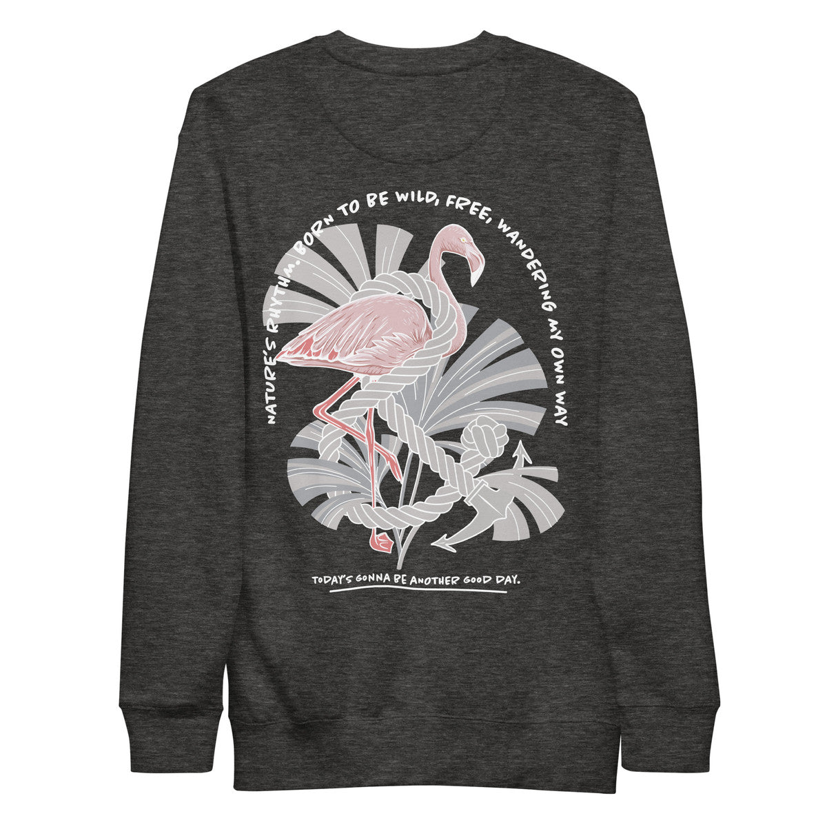 ANCHOR & CREW Flamingo Another Good Day Cotton Blend Sweatshirt