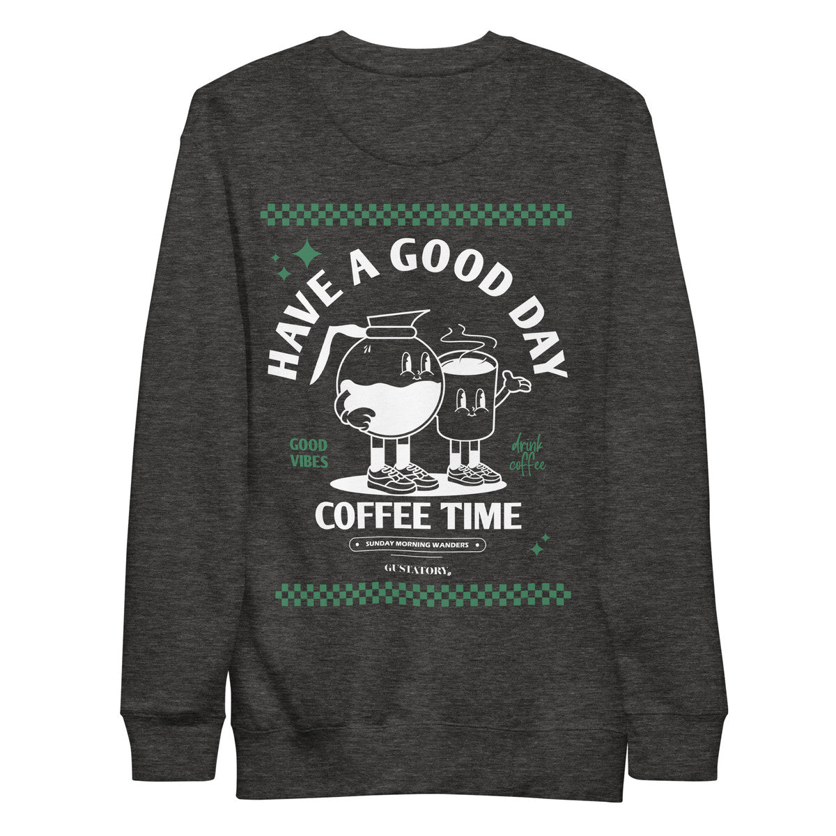 ANCHOR & CREW x GUSTATORY Have A Good Day Cotton Blend Embroidered Sweatshirt