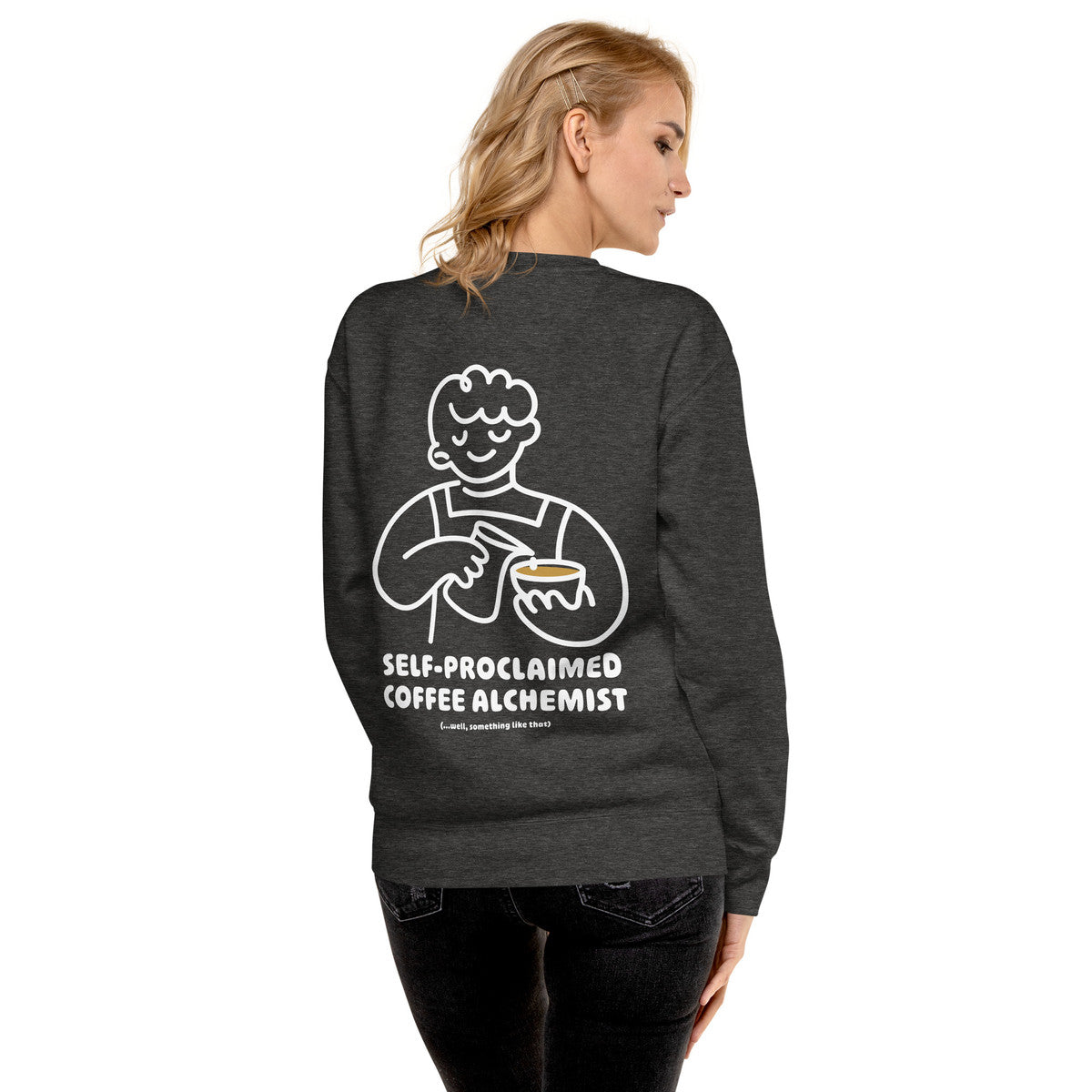 ANCHOR & CREW x GUSTATORY Coffee Alchemist Cotton Blend Embroidered Sweatshirt
