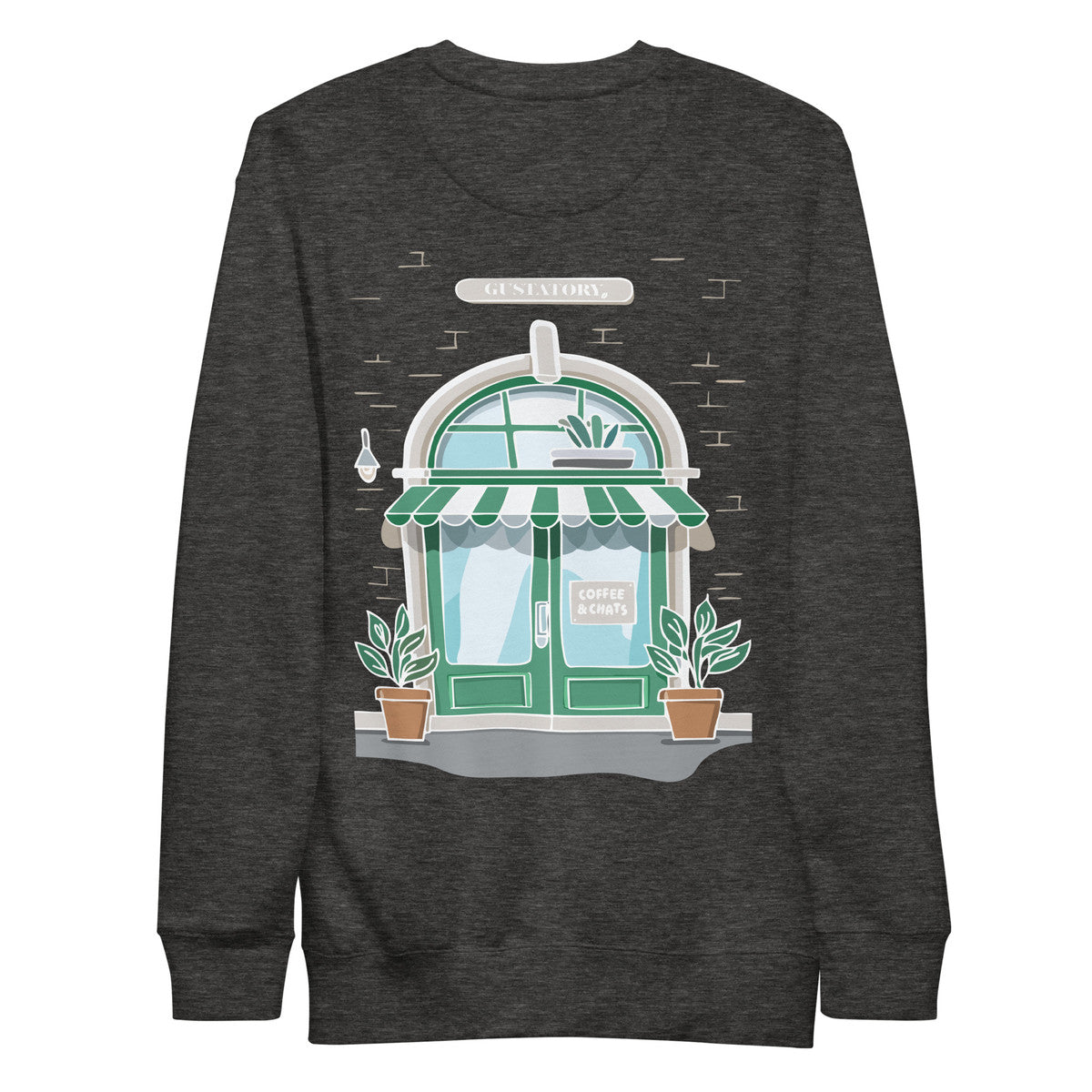 ANCHOR & CREW x GUSTATORY Coffee & Chats Cotton Blend Embroidered Sweatshirt