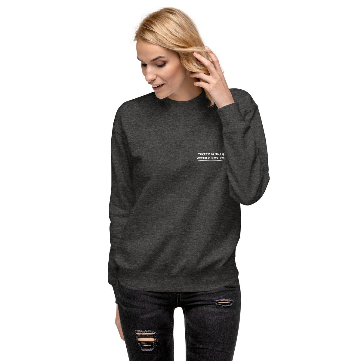 ANCHOR & CREW Koi Fish Another Good Day Cotton Blend Sweatshirt