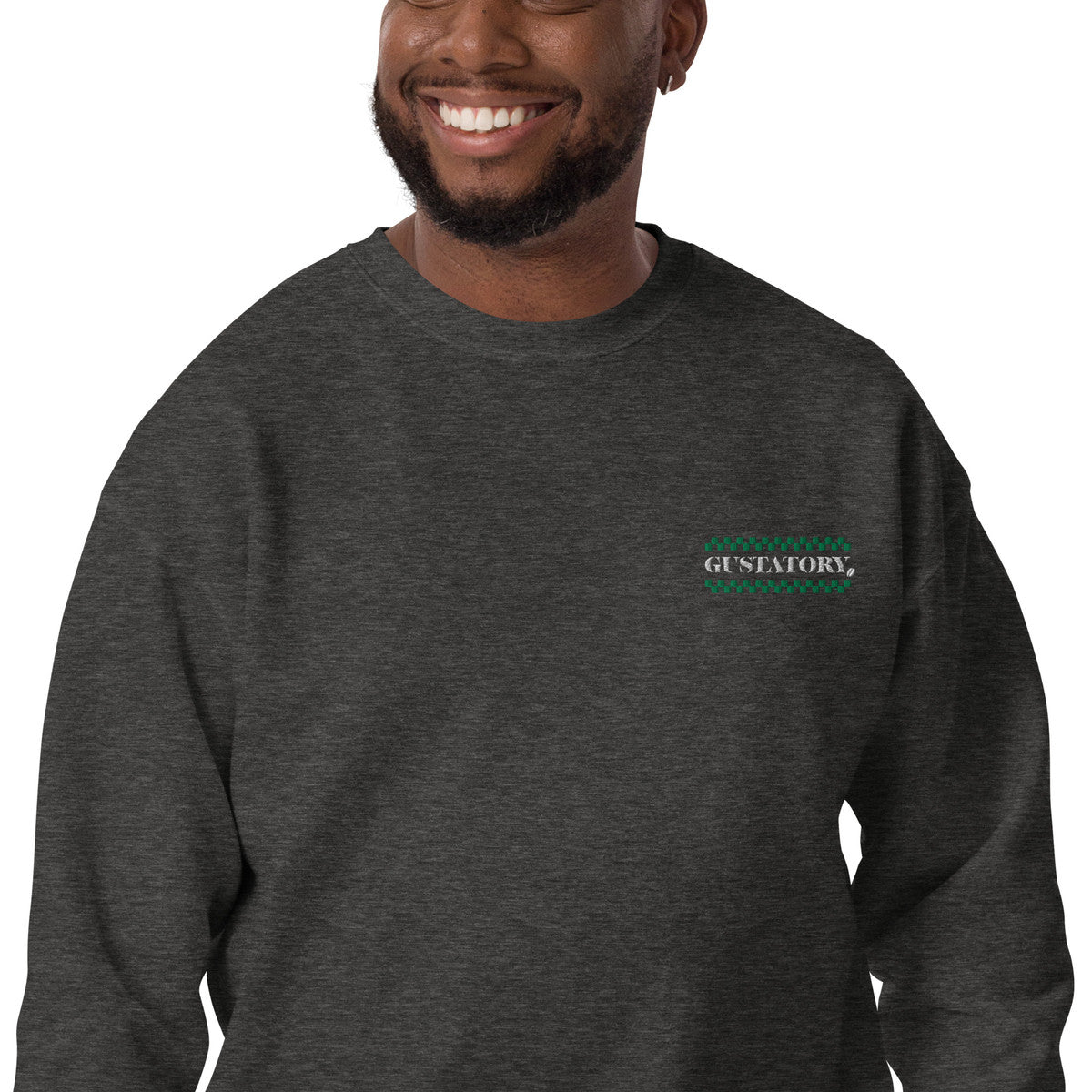 ANCHOR & CREW x GUSTATORY Have A Good Day Cotton Blend Embroidered Sweatshirt