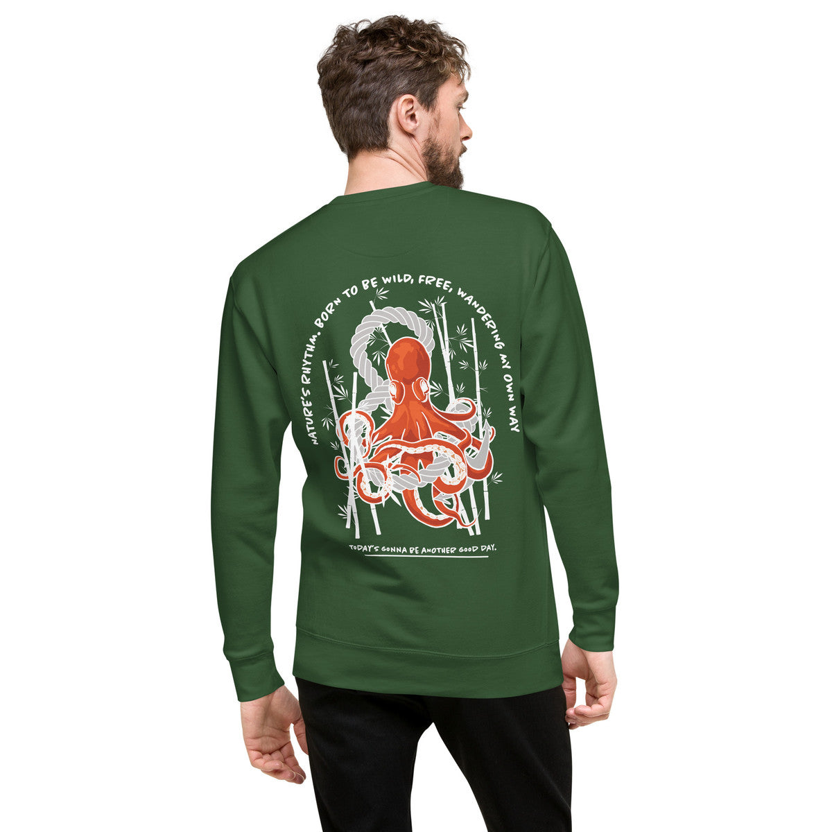 ANCHOR & CREW Octopus Another Good Day Cotton Blend Sweatshirt 