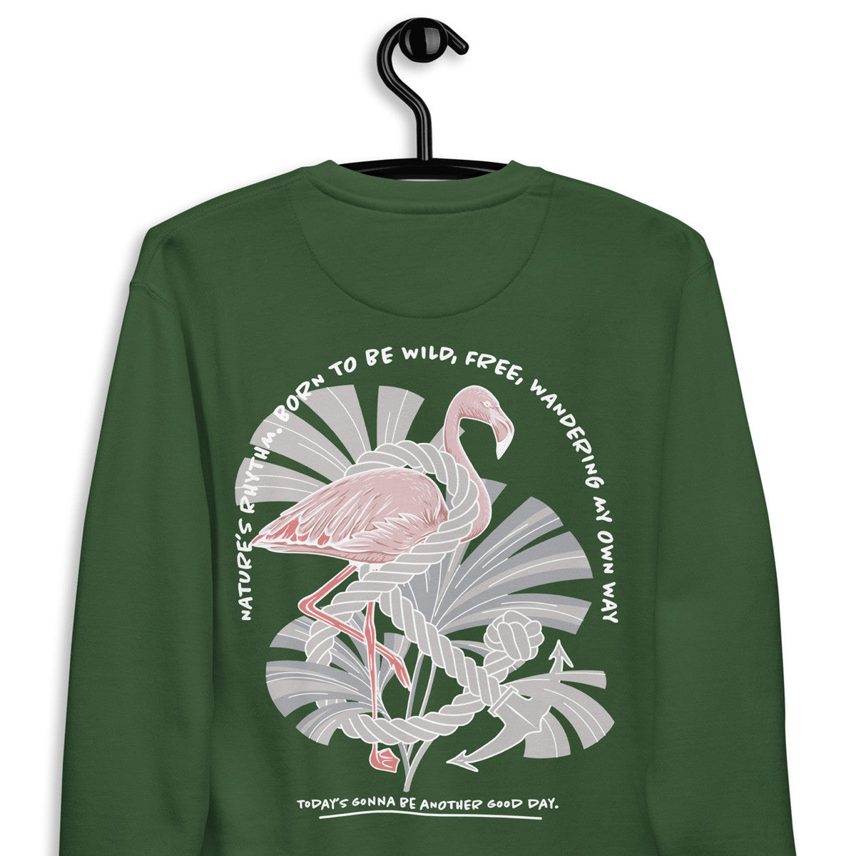 ANCHOR & CREW Flamingo Another Good Day Cotton Blend Sweatshirt