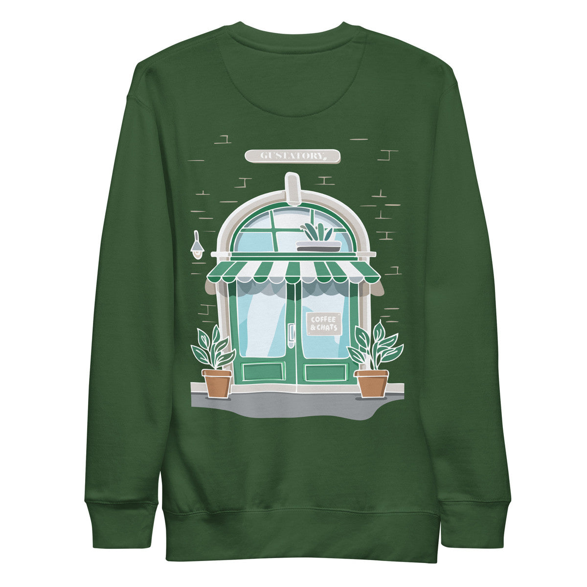 ANCHOR & CREW x GUSTATORY Coffee & Chats Cotton Blend Embroidered Sweatshirt