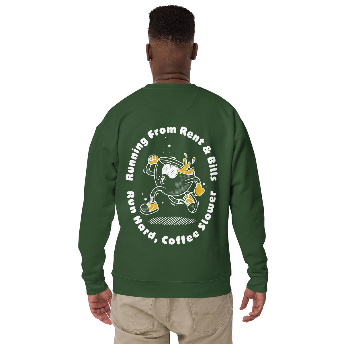 ANCHOR & CREW x GUSTATORY Coffee Over Bills Cotton Blend Embroidered Sweatshirt