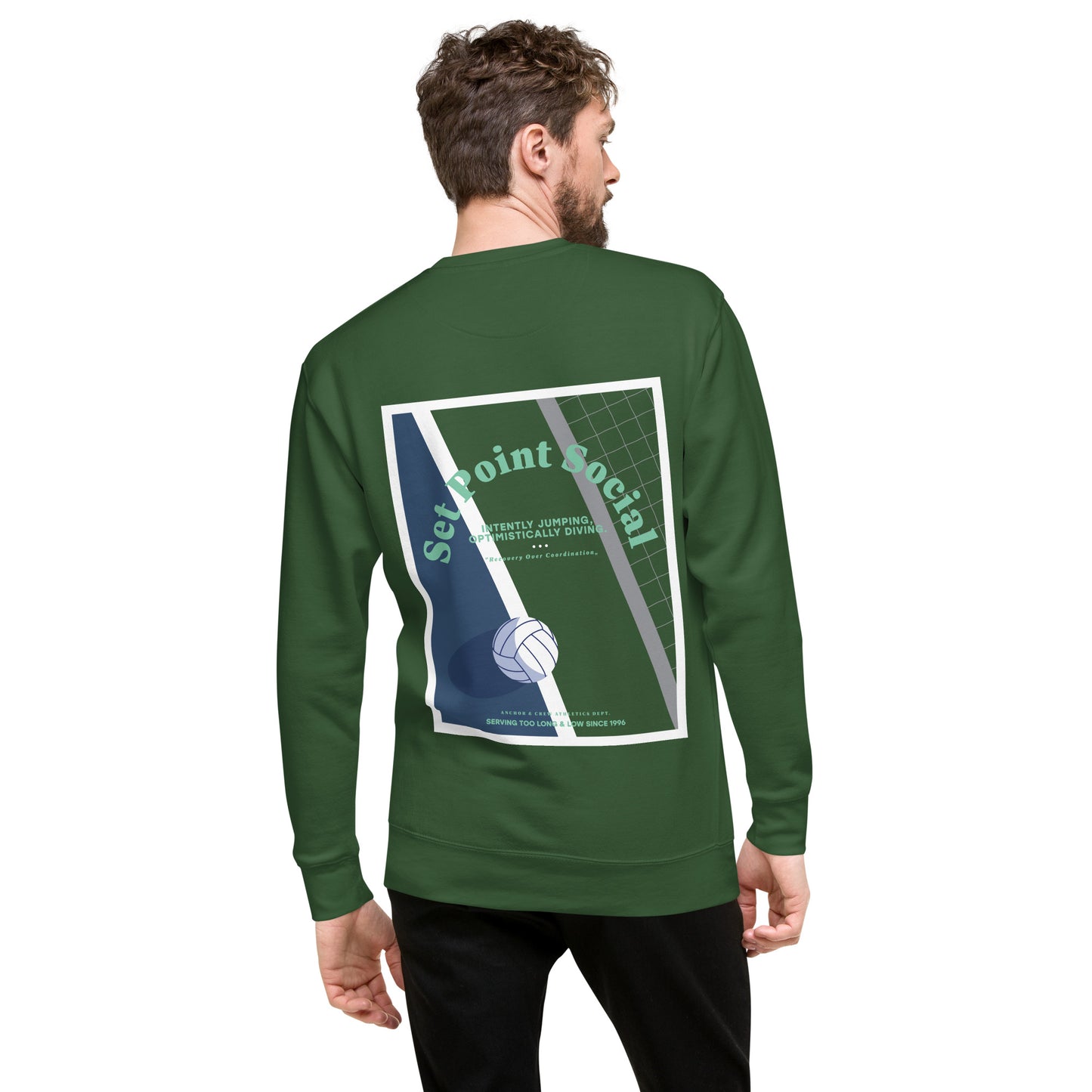 Set Point Social Volleyball Club League Organic Cotton Sweatshirt