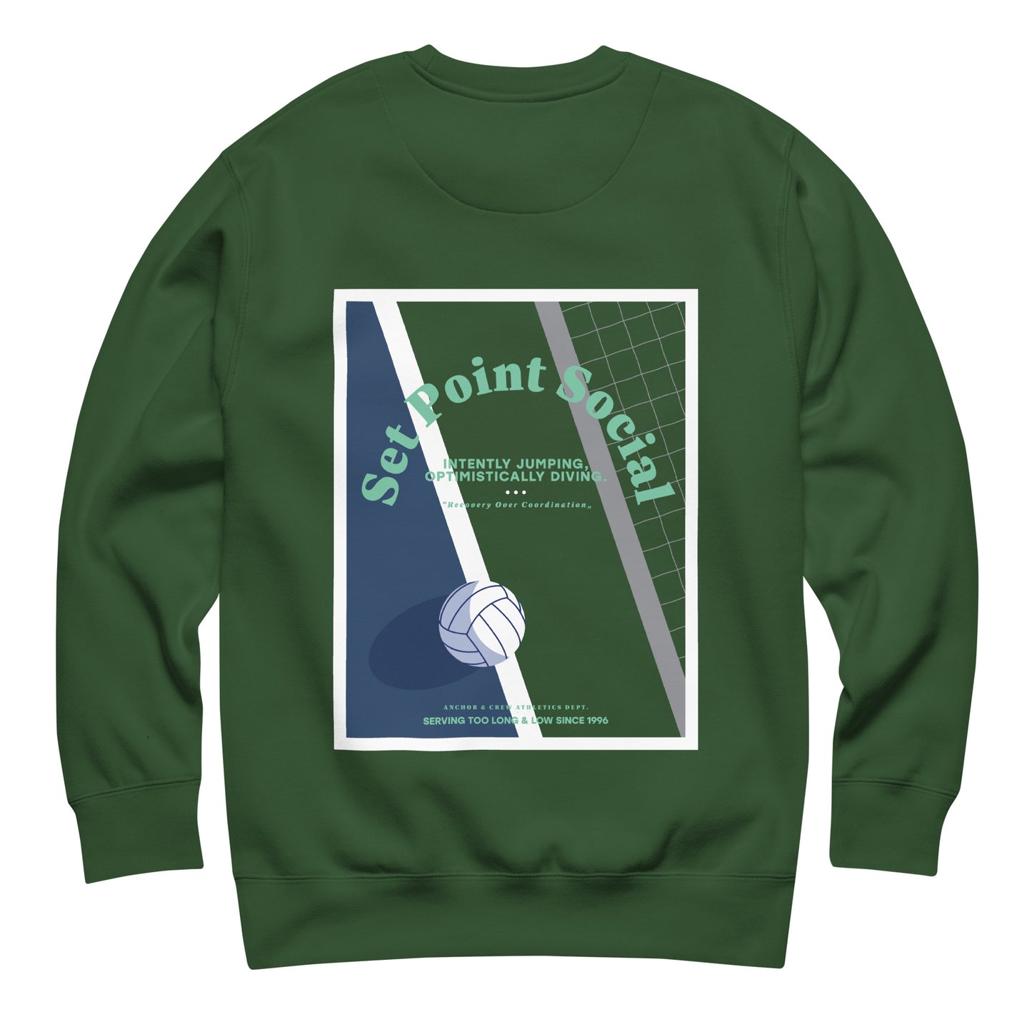 Set Point Social Volleyball Club League Organic Cotton Sweatshirt