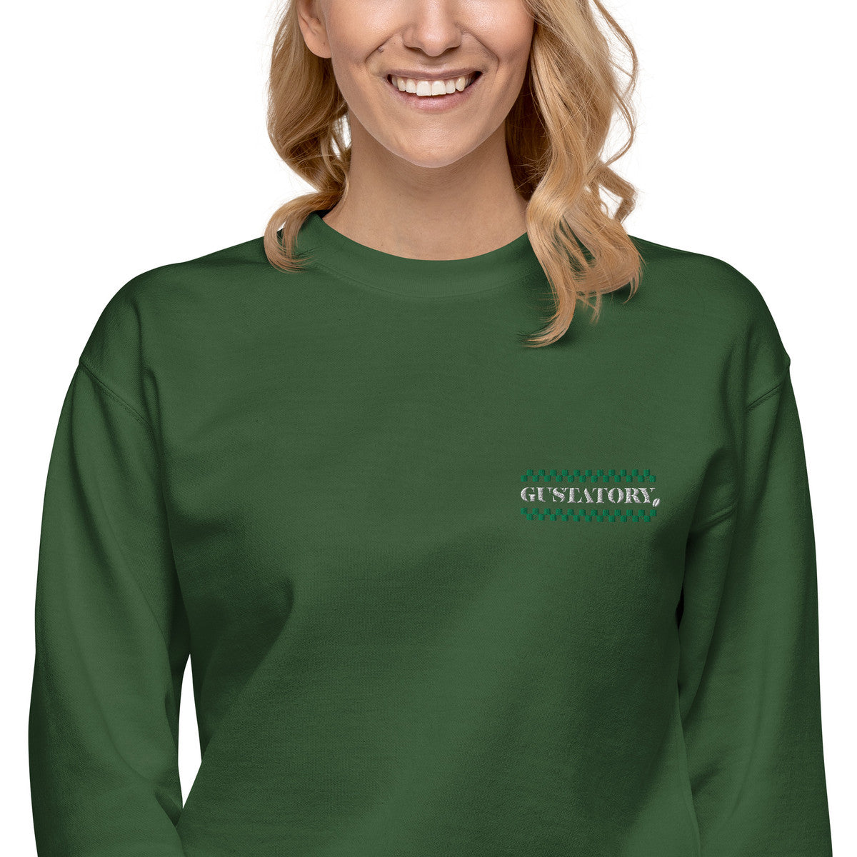 ANCHOR & CREW x GUSTATORY Have A Good Day Cotton Blend Embroidered Sweatshirt