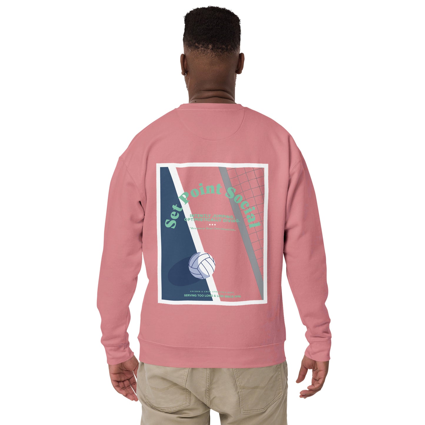 Set Point Social Volleyball Club League Organic Cotton Sweatshirt