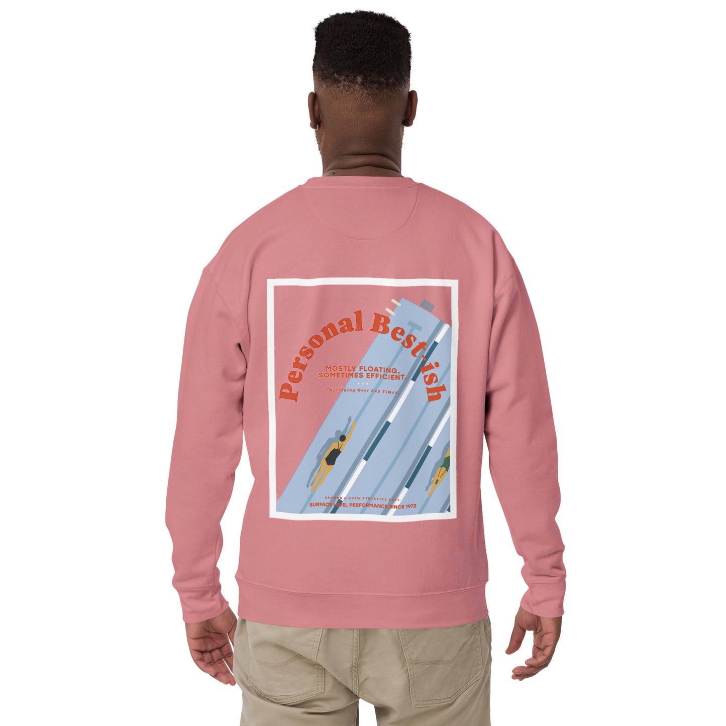 Personal Best-ish Swimming Club League Organic Cotton Sweatshirt
