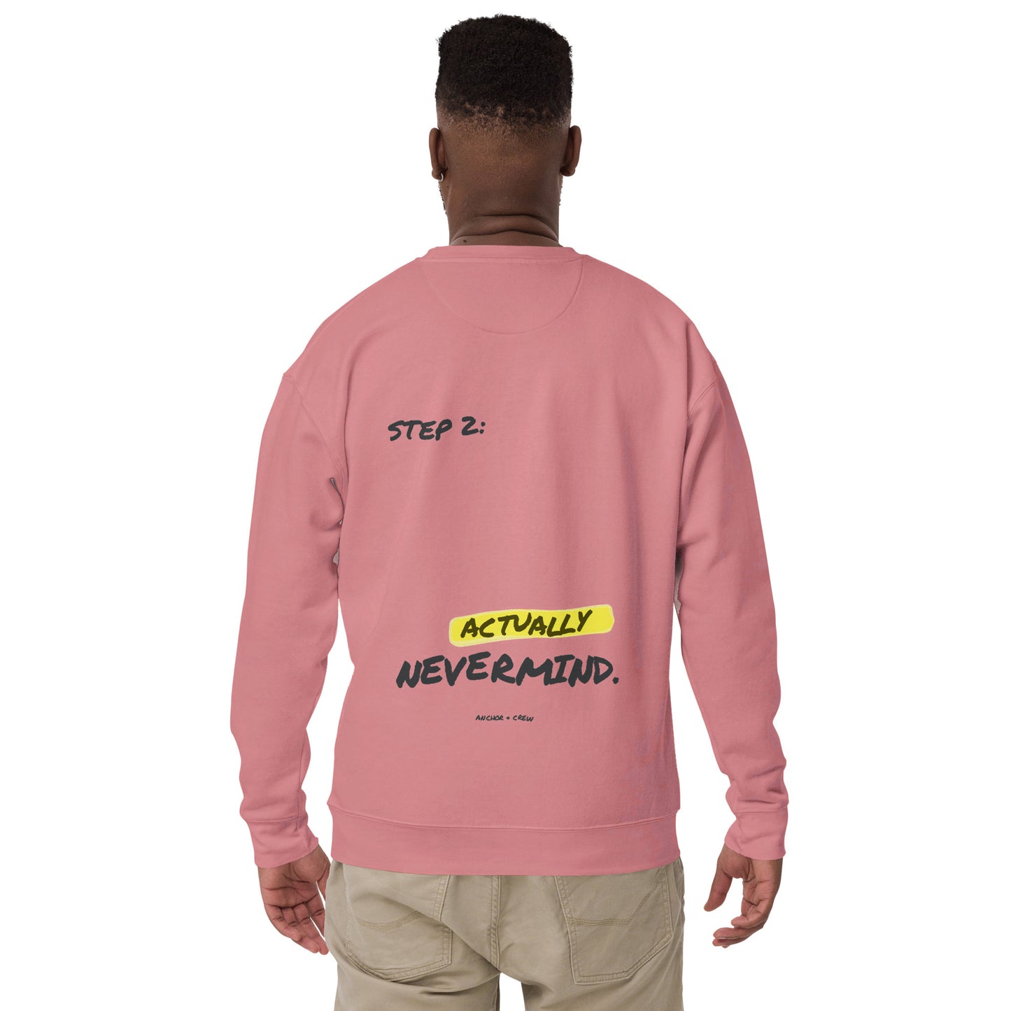 Actually Nevermind Annotations Organic Cotton Sweatshirt