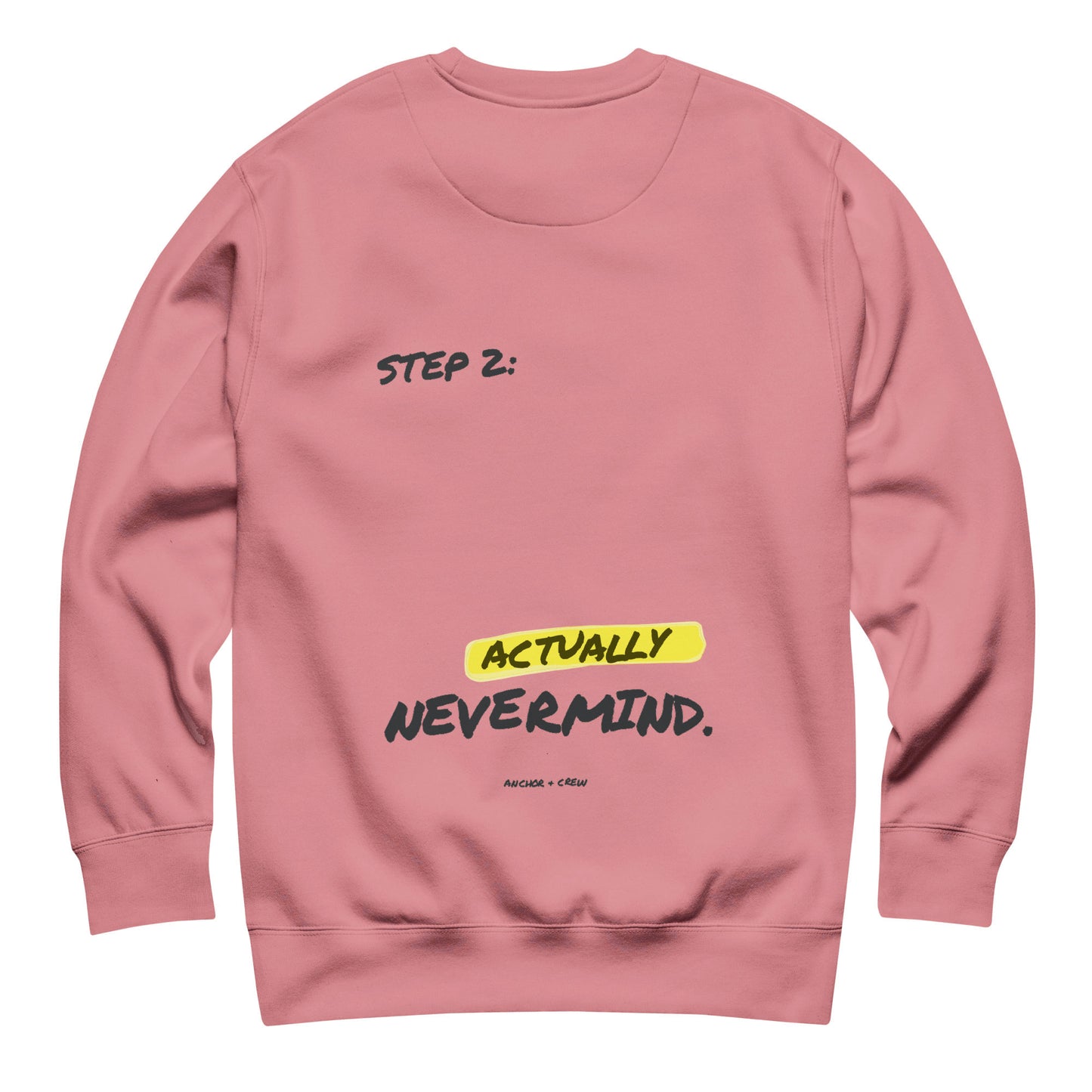 Actually Nevermind Annotations Organic Cotton Sweatshirt