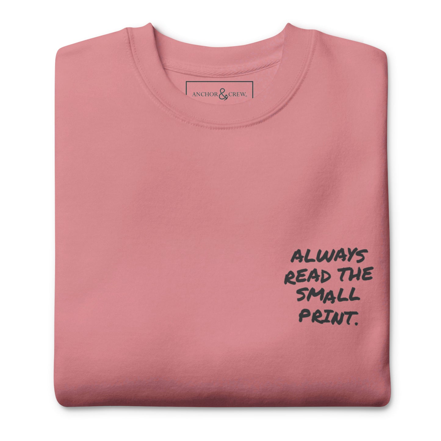 Small Print Annotations Organic Cotton Sweatshirt