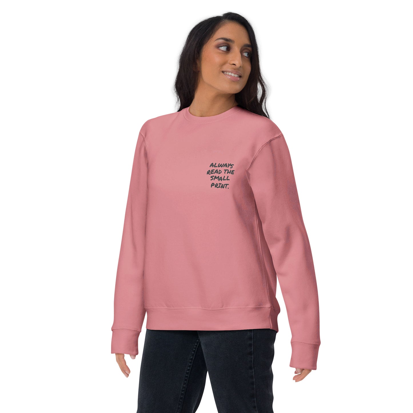 Small Print Annotations Organic Cotton Sweatshirt