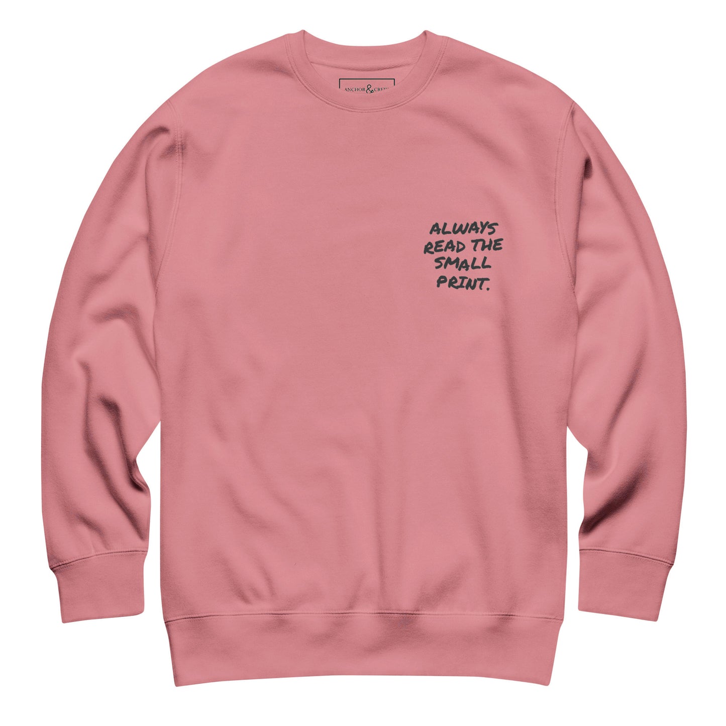 Small Print Annotations Organic Cotton Sweatshirt