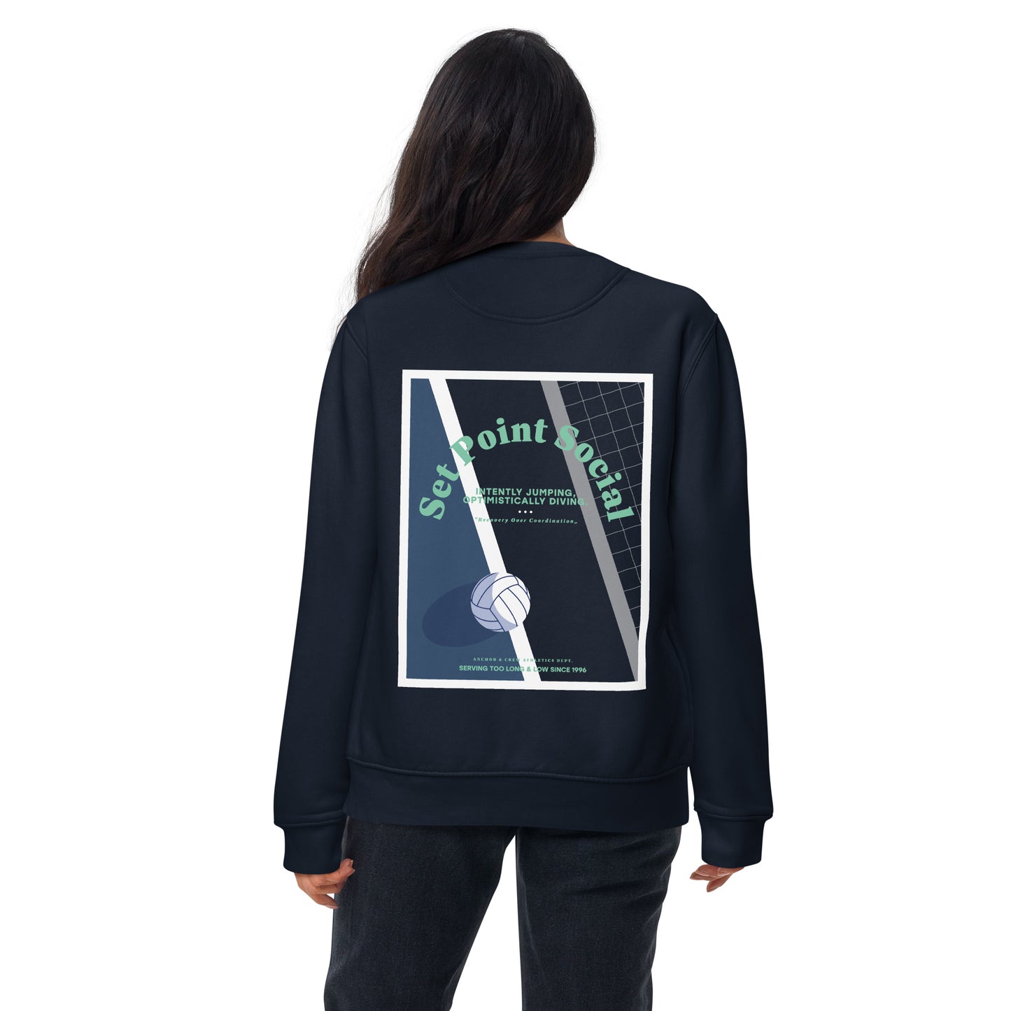 Set Point Social Volleyball Club League Organic Cotton Sweatshirt