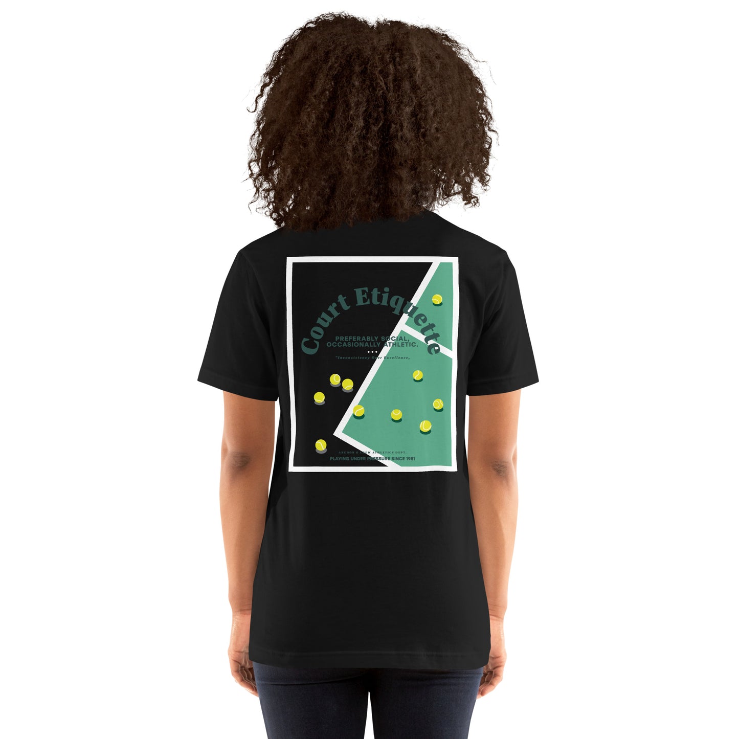 Court Etiquette Tennis Club League Organic Cotton T-Shirt