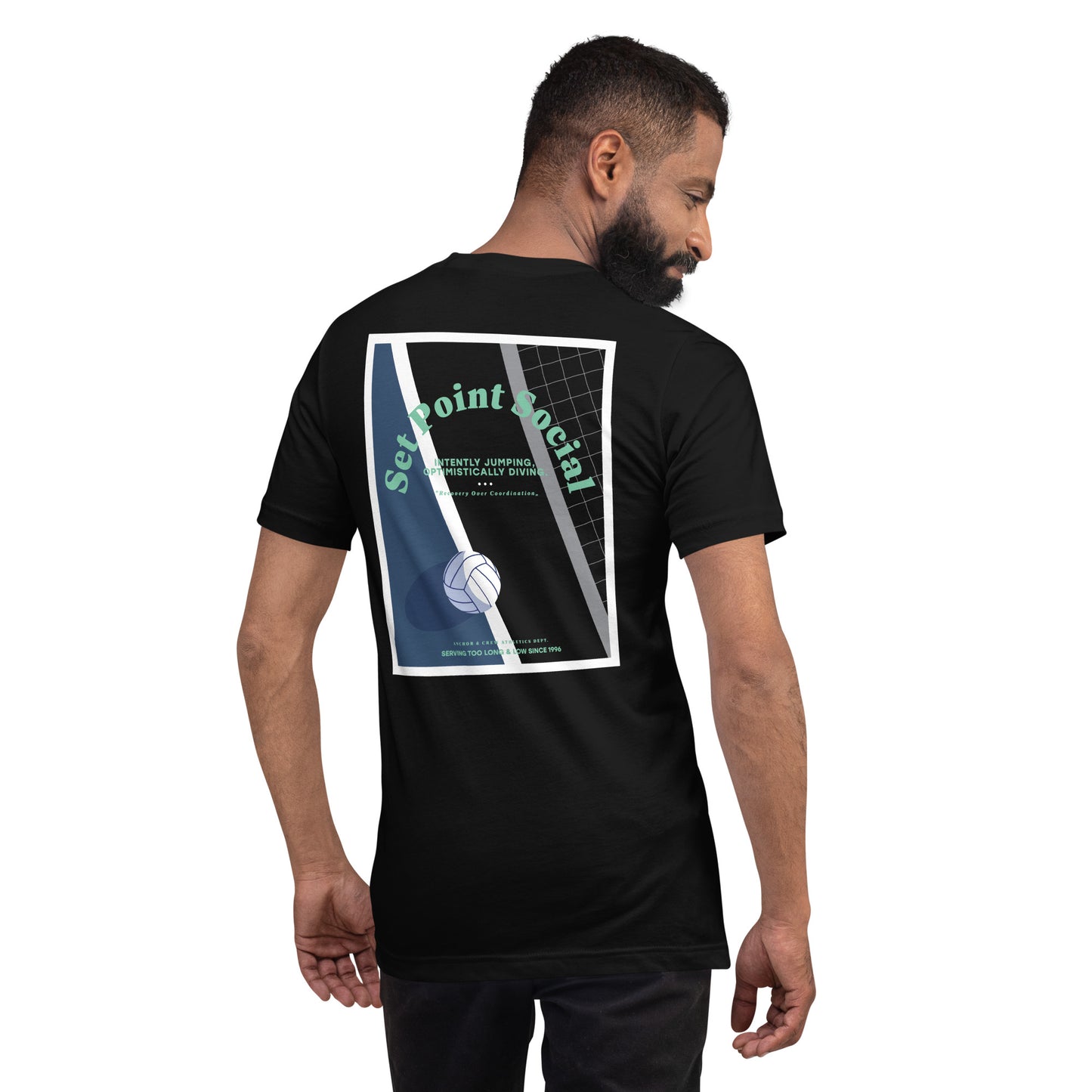 Set Point Social Volleyball Club League Organic Cotton T-Shirt