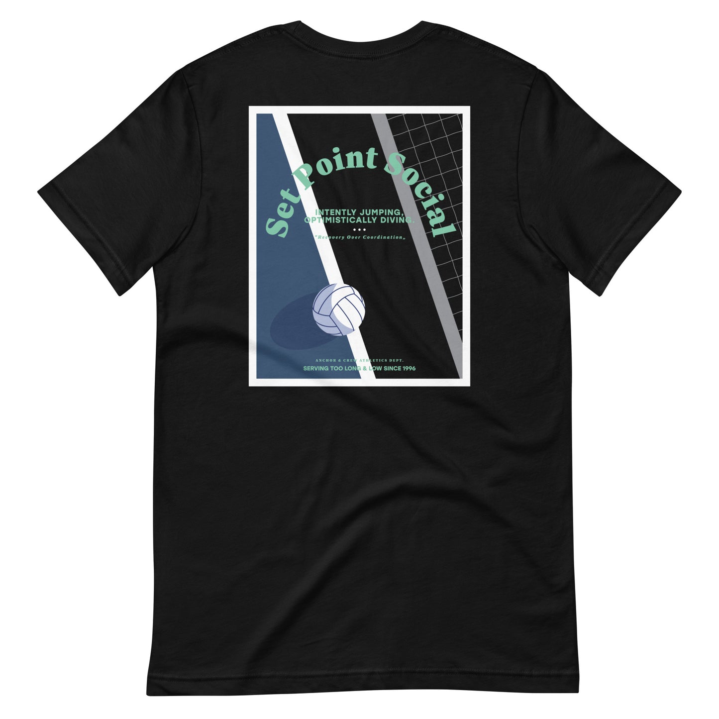 Set Point Social Volleyball Club League Organic Cotton T-Shirt