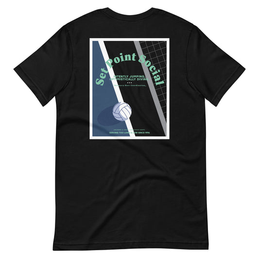 Set Point Social Volleyball Club League Organic Cotton T-Shirt