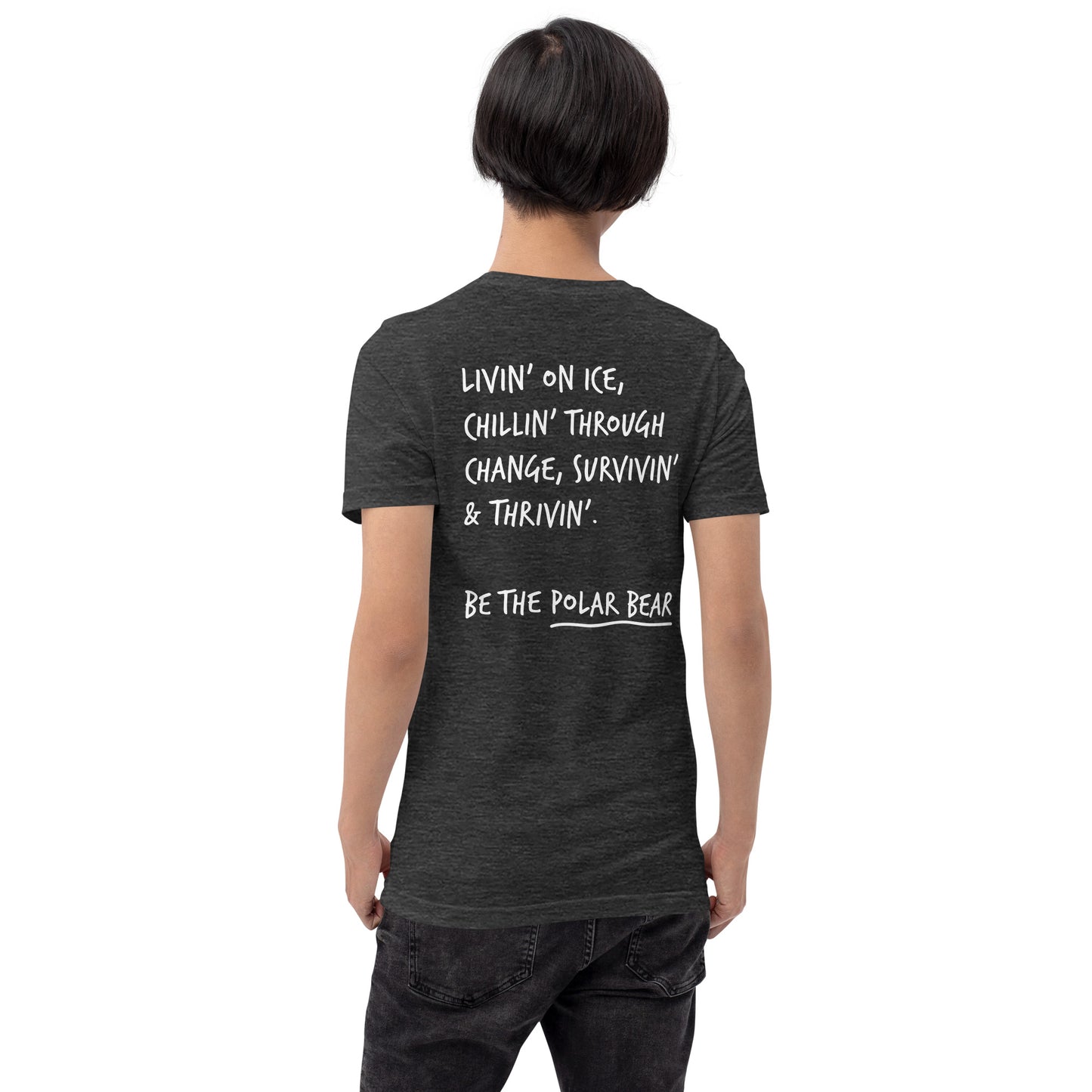 Think Ocean Polar Bear Aspirations Cotton Embroidered T-Shirt