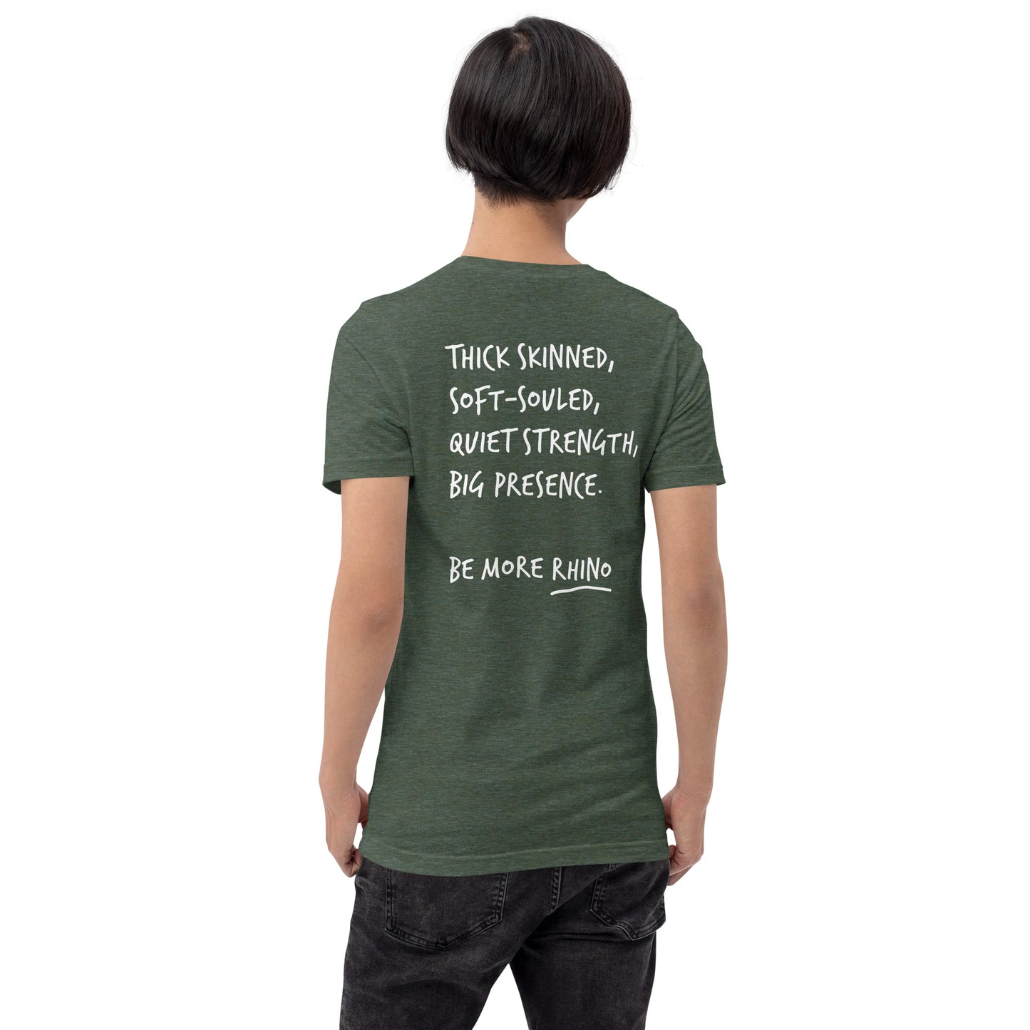 Think Ocean Rhino Aspirations Cotton Embroidered T-Shirt