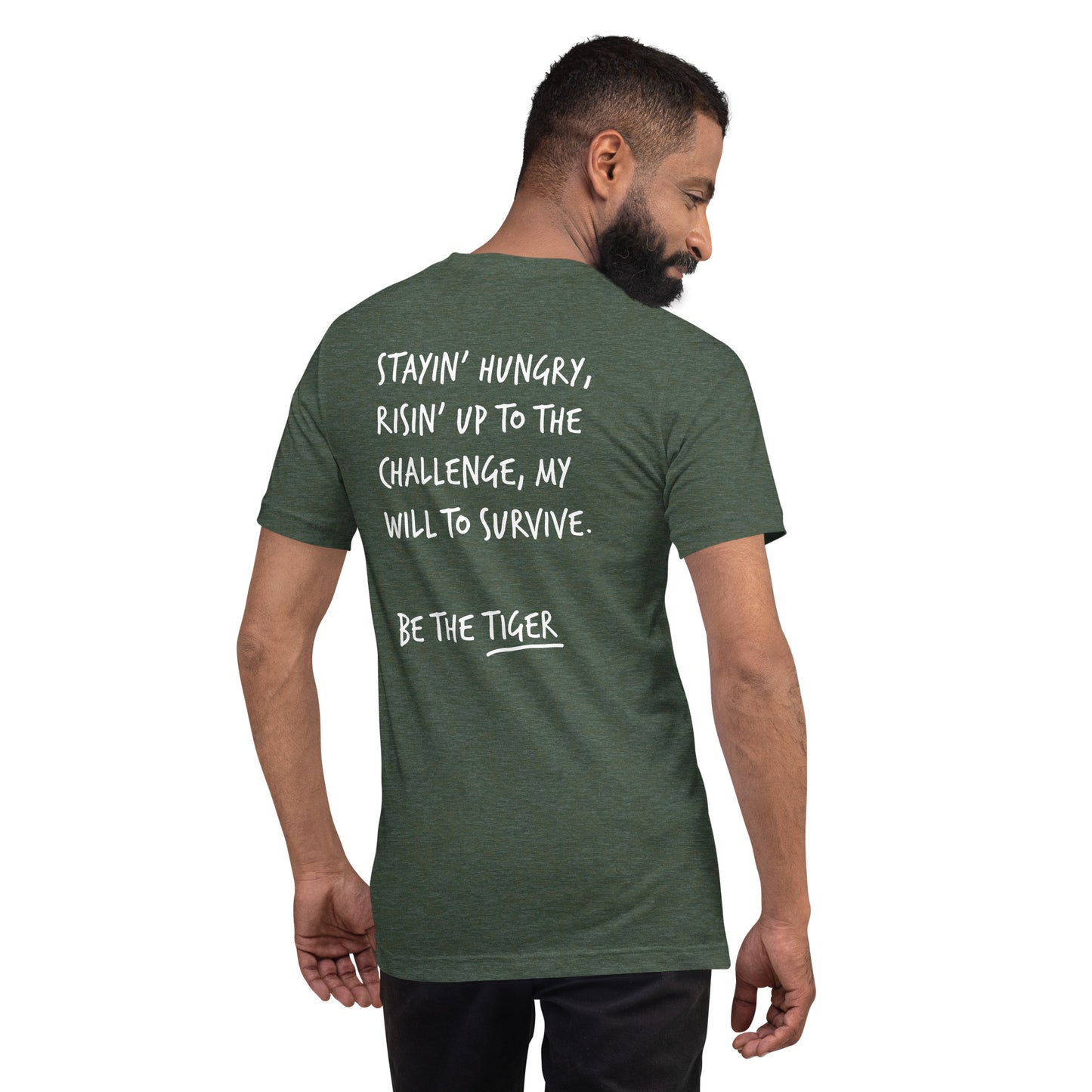 Think Ocean Tiger Aspirations Cotton Embroidered T-Shirt