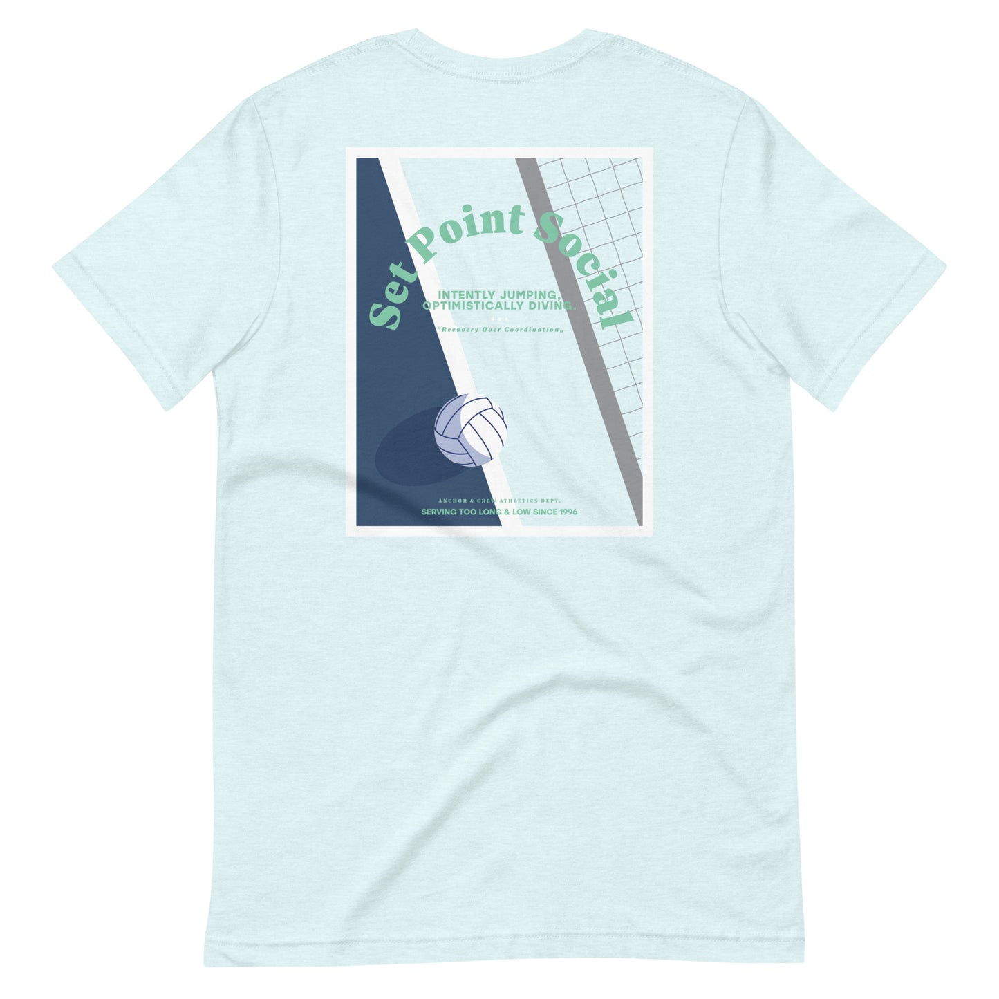 Set Point Social Volleyball Club League Organic Cotton T-Shirt