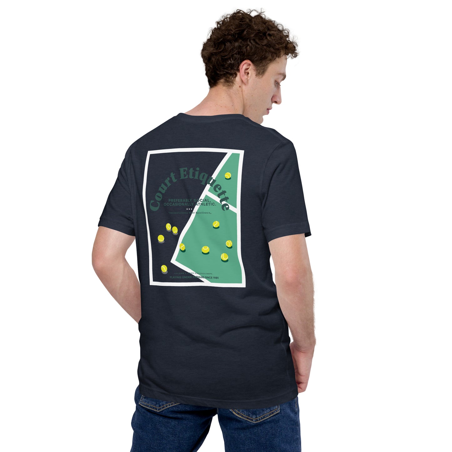 Court Etiquette Tennis Club League Organic Cotton T-Shirt