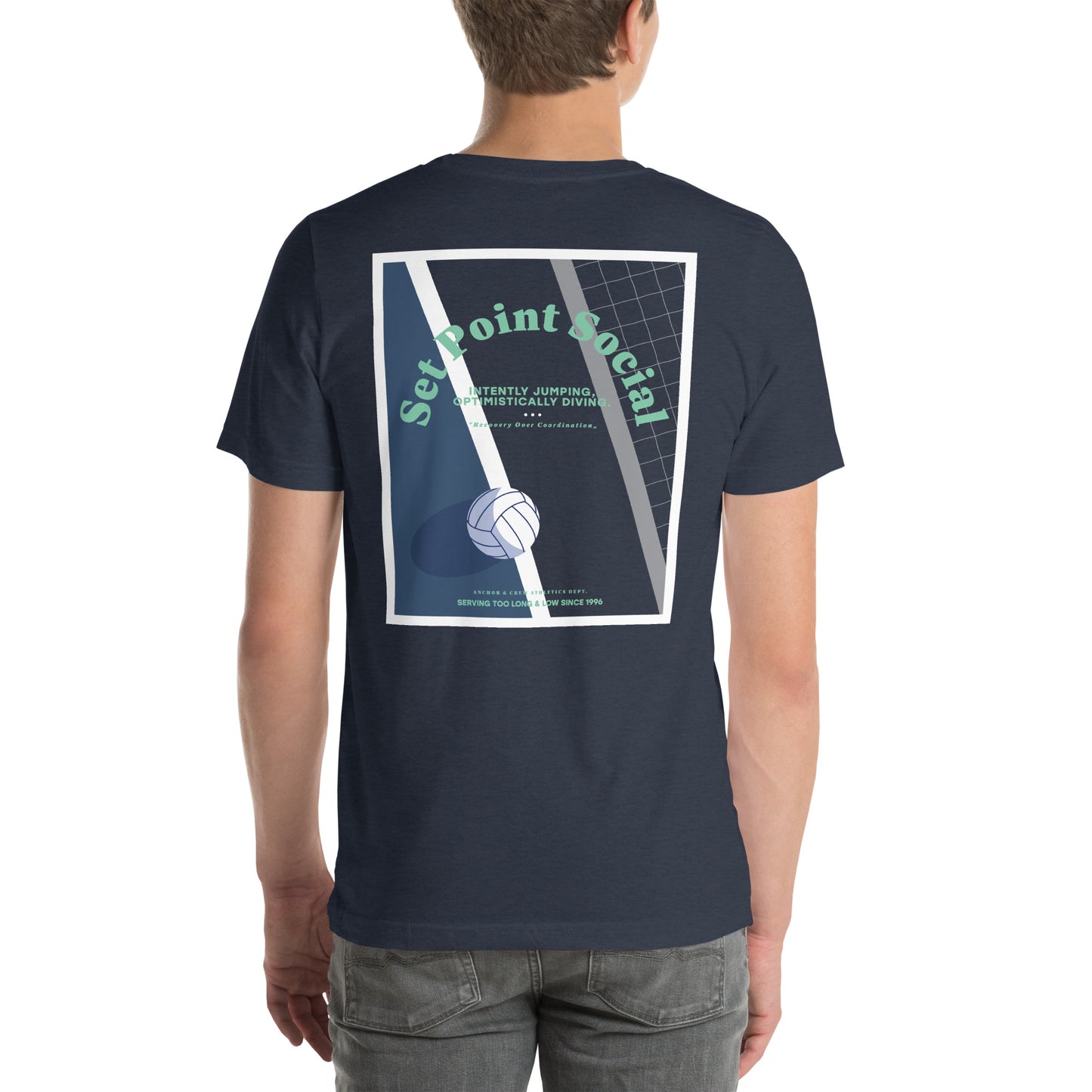 Set Point Social Volleyball Club League Organic Cotton T-Shirt
