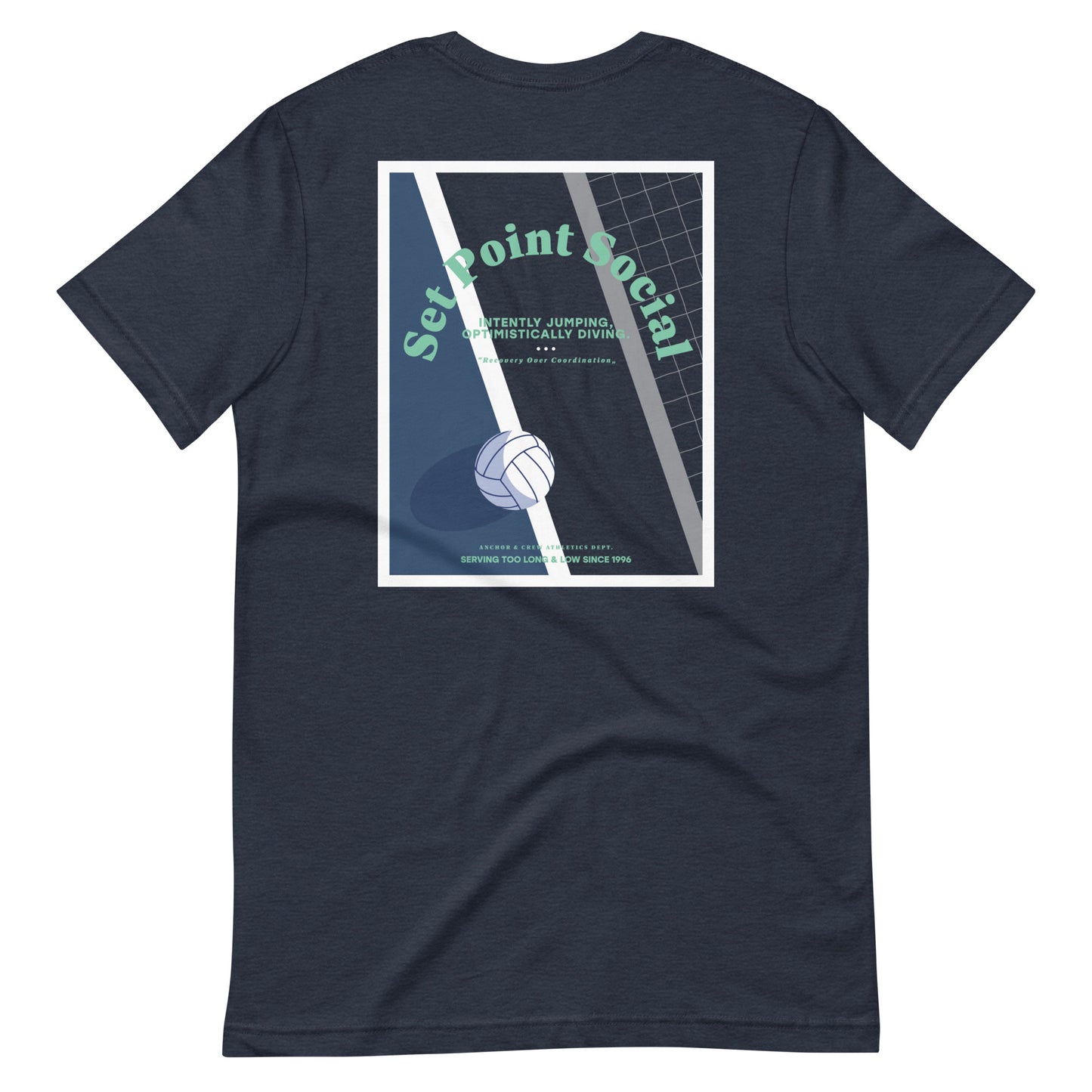 Set Point Social Volleyball Club League Organic Cotton T-Shirt