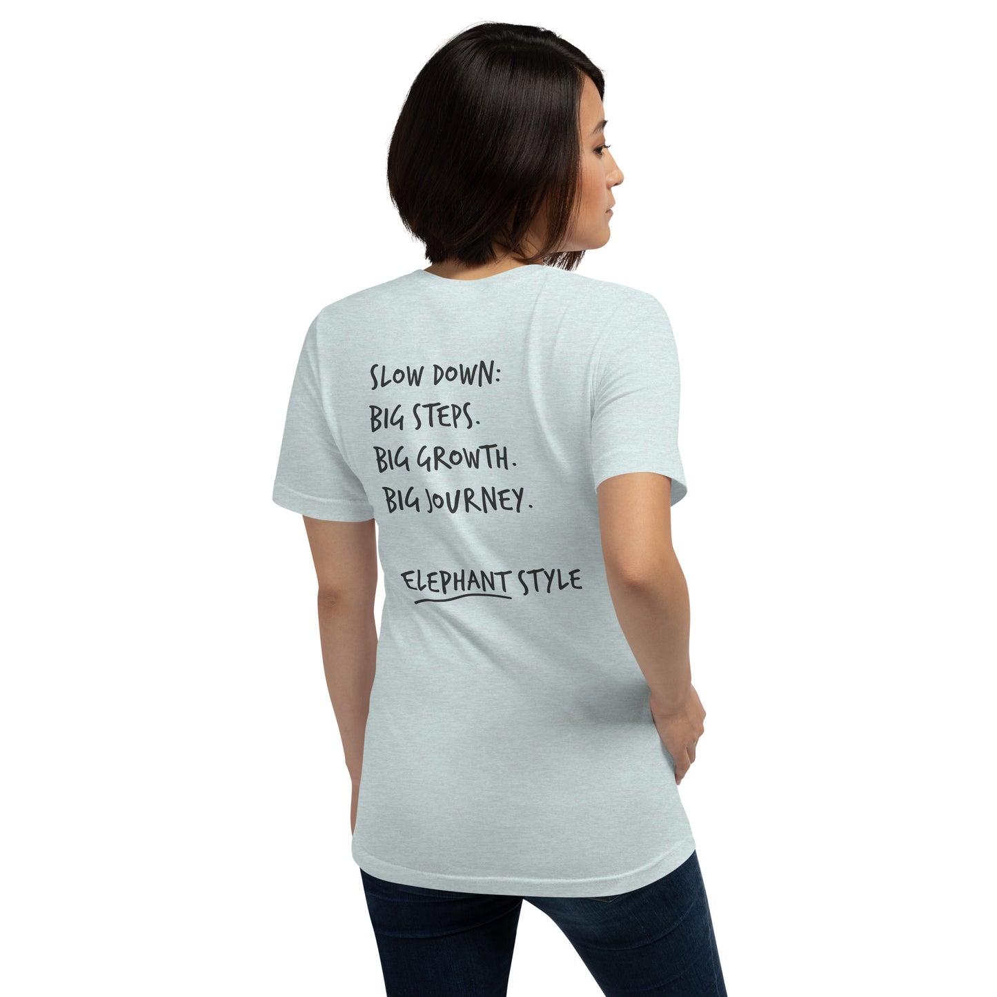 Think Ocean Elephant Aspirations Cotton Embroidered T-Shirt