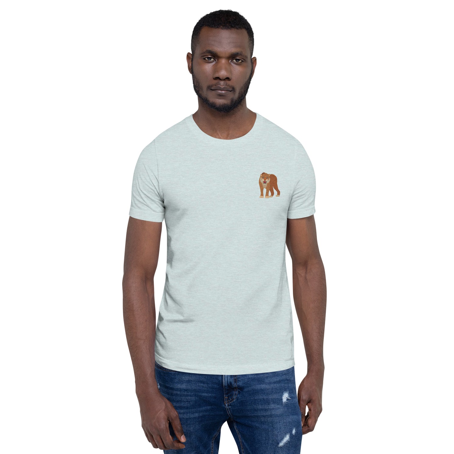 Think Ocean Tiger Aspirations Cotton Embroidered T-Shirt