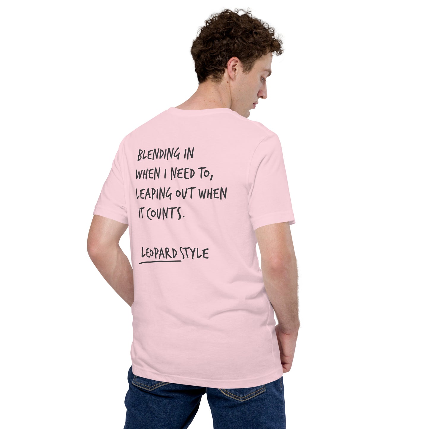 Think Ocean Leopard Aspirations Cotton Embroidered T-Shirt
